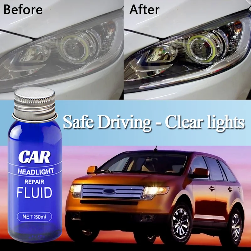 

car Headlight Repair Polishing Anti-scratch agent set auto Headlight Refurbished Maintenance Restoration fluid 10ml/30ml/50ml