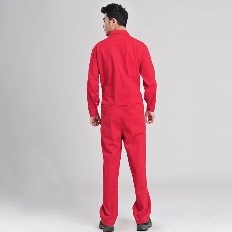 100% Cotton Welding Clothing Work Clothing Men Work Jumpsuits Mechanical Auto Repair Uniform Factory Porter Sailors Coveralls