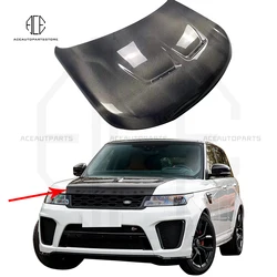 SVR Style Real Carbon Fiber Front Engine Hood Cover For Range Rover Sport Car Bonnet