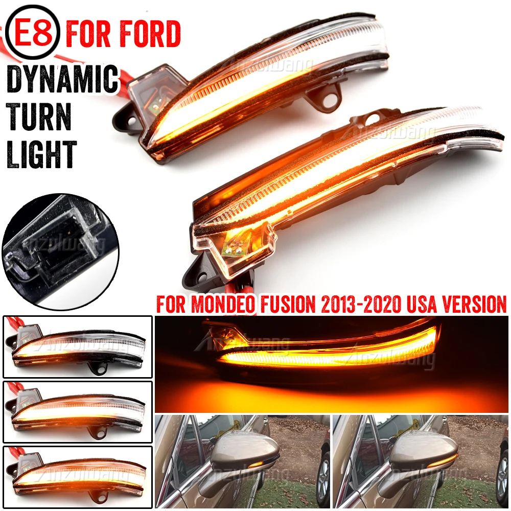 

Dynamic Blinker For Ford Fusion Mondeo USA Version LED Turn Signal 2013 2014 2015 2016 2017 2020 light