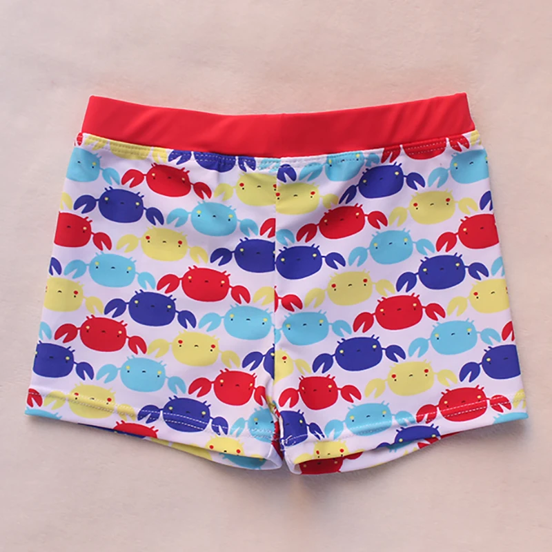 FINAL SALE!!! Baby Boys Swimming Trunks 1~8Y Toddler Baby Boys swimwear crab print children swimming trunk beach wear