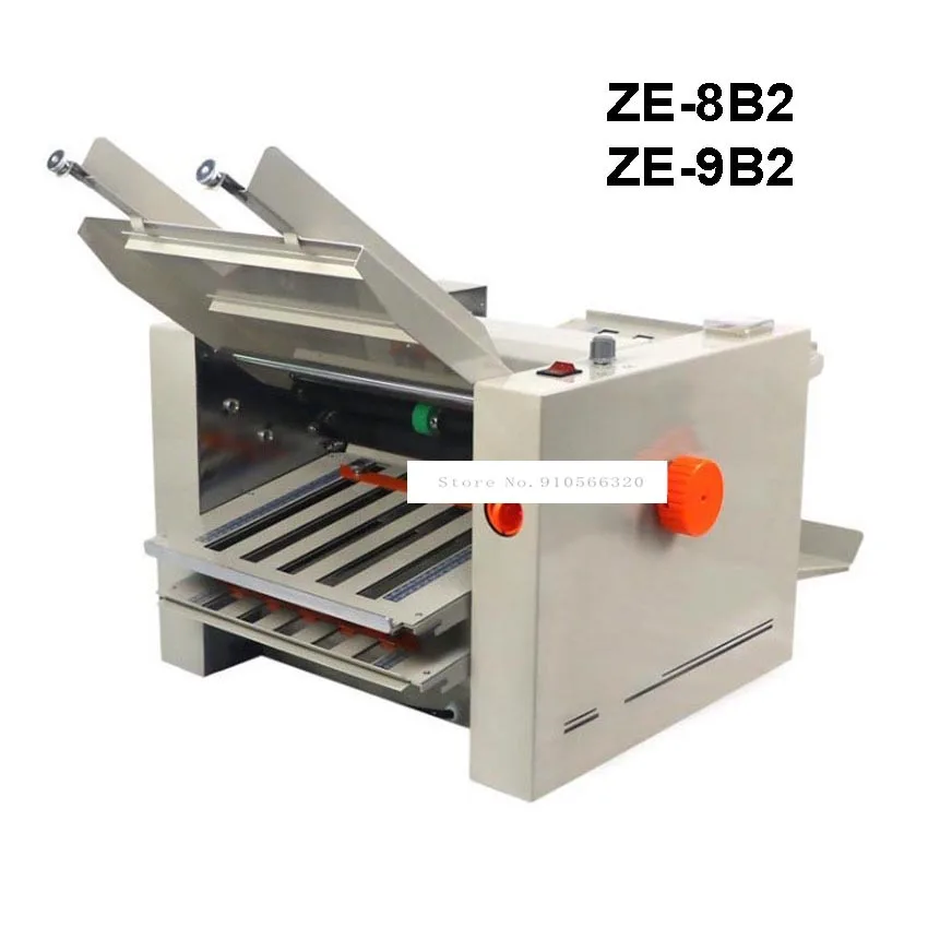 

ZE-8B2/9B2 Automatic Paper Folding Machine Paper Folder 2 Folding Trays For Instructions Binding Machine Max Size 31*70/21*42cm