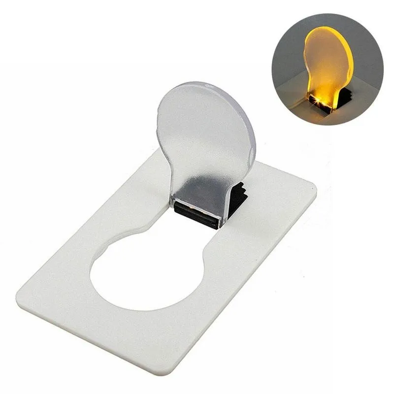 1pc lampada da scrivania regali portatili pieghevole LED luce notturna lampadine di credito portafoglio tascabile per la casa Mini carta carina decorazioni ultrasottili bambini H5V7