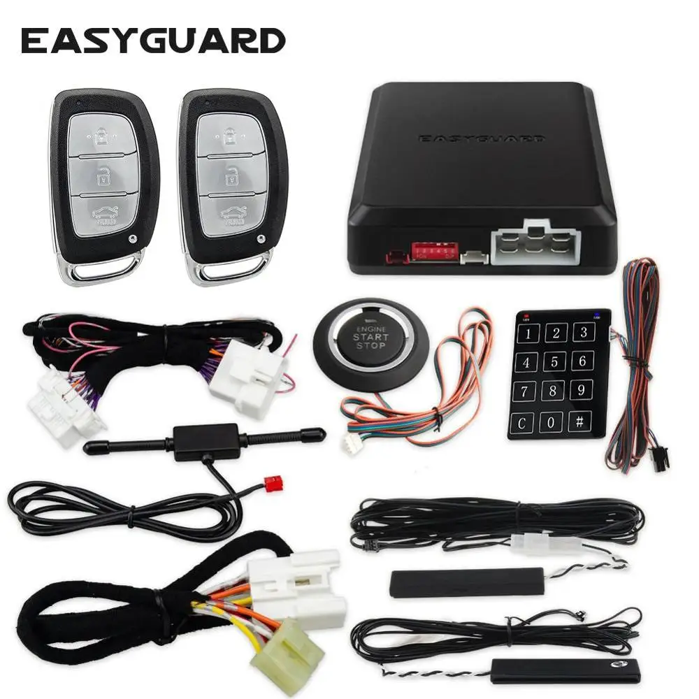 EASYGUARD キーレススタート停止 CAN バスキットのためにプラグアンドプレイで簡単にインストールリモートエンジンスタートタッチパスワードエントリ