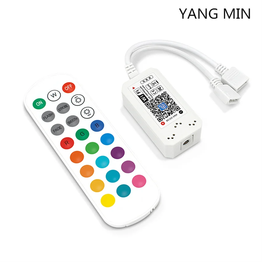 

IR Remote Controller Wireless with Bluetooth,Rectifier Control Box,DC 12V 2A Power Supply Adapter,for 2835 3528 5050 RGB Strips