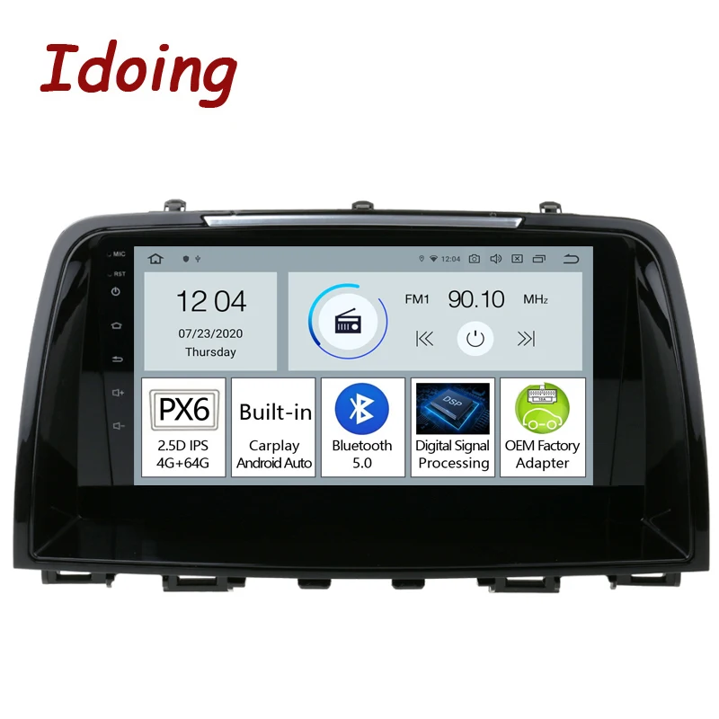 

Idoing 9"PX6 Car Radio Audio Android Player Navigation GPS For Mazda 6 GL GJ 3 Ultra Atenza 3 2012-2017 Carplay Auto Head Unit