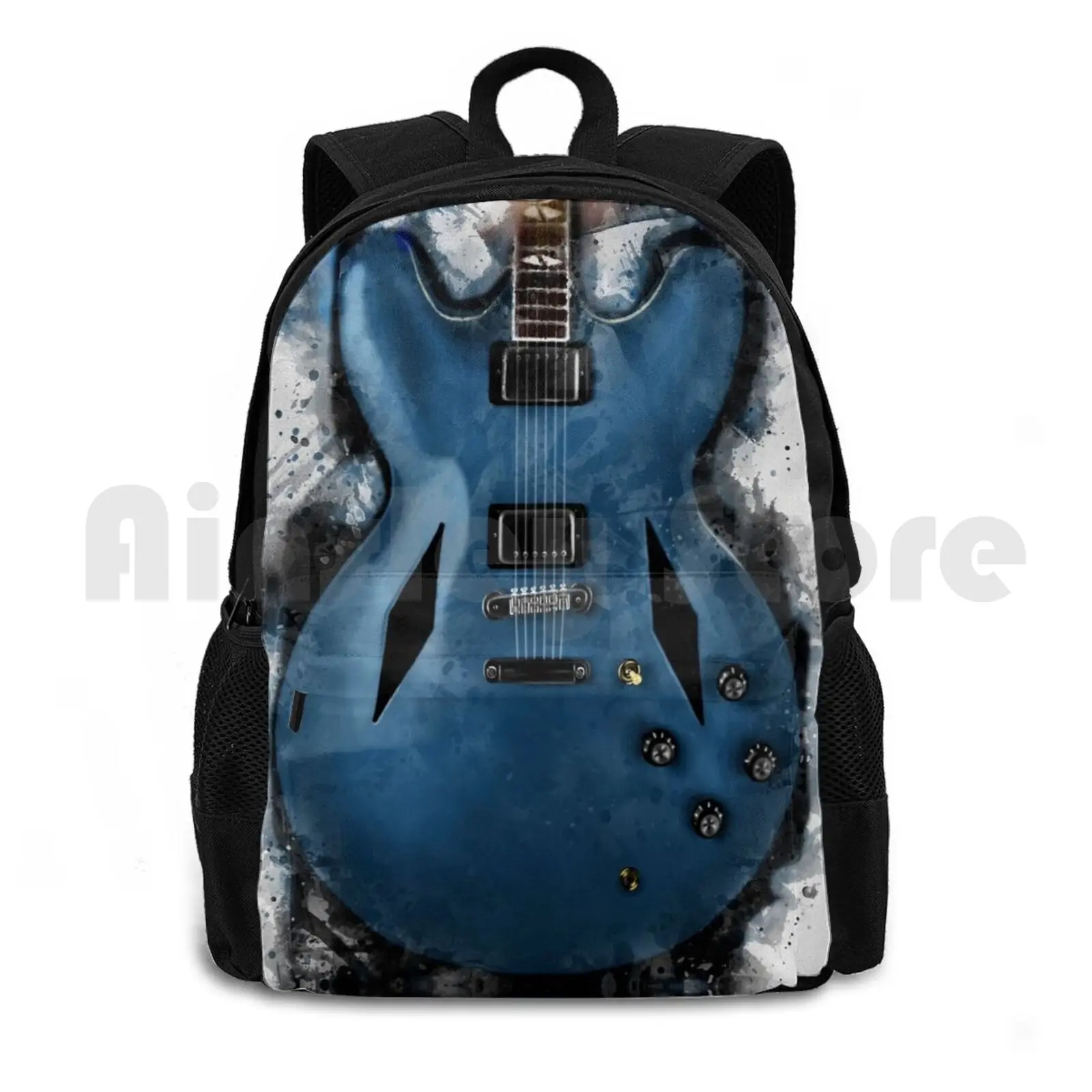 

Dave Grohl's Electric Guitar Outdoor Hiking Backpack Riding Climbing Sports Bag Dave Grohl Electric Guitar Guitarist N Roll