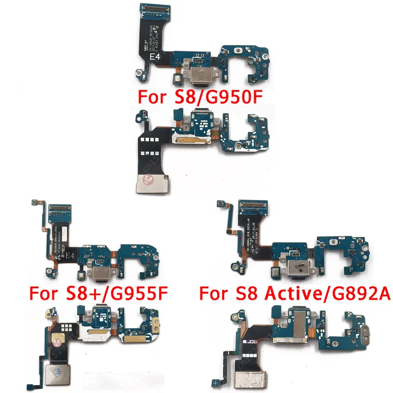 Charging Port for Samsung Galaxy S8 Plus S8 Active USB Charge Board PCB Plate Connector Flex Replacement Spare Parts