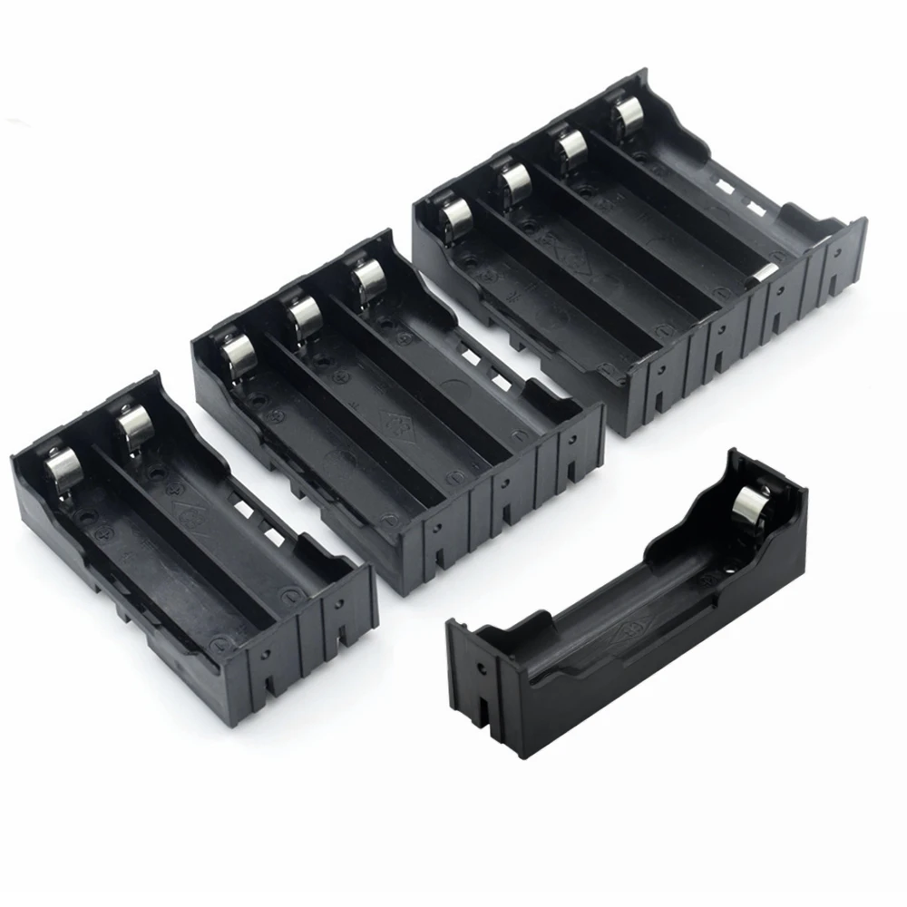

ABS 18650 Power Bank Cases 1X 2X 3X 4X 18650 Battery Holder Storage Box Case 1 2 3 4 Slot Batteries Container With Hard Pin