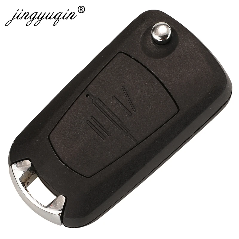 jingyuqin 2Buttons Modified Flip Car Remote Key Shell For Vauxhall Opel Astra Zafira Vectra Omega HU100/HU46/HU43/YM28 Key Case