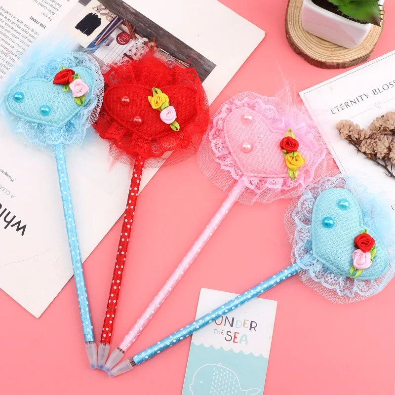 

40PCS Love Gel Pen Creative Stationery Office Supplies Sign Pen 0.38mm Kawaii School Supplies Gel Pens