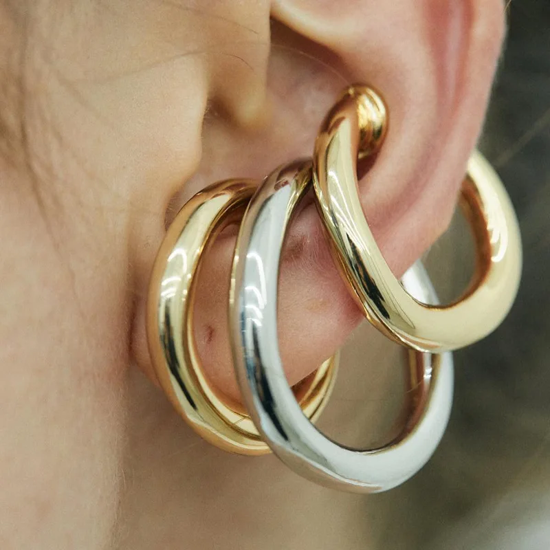 Fashion Ear Cuff Clip on Earrings NO Piercing Gold Color Vintage Earcuff Earclips Clip Earrings Boho Jewelry 2020