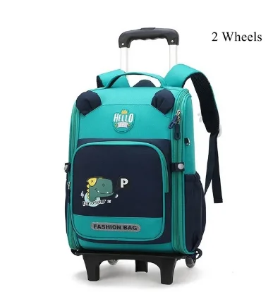 ZIRANYU kids School Rolling backpacks for boys school Wheeled bag student Trolley Bookbag wheeled bag girls School Trolley bag