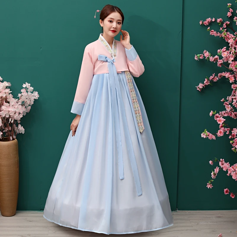 

Traditional Female Hanbok Dae Jang Geum Costume Korean Dance Costumes Improved Korean Stage Folk Costumes