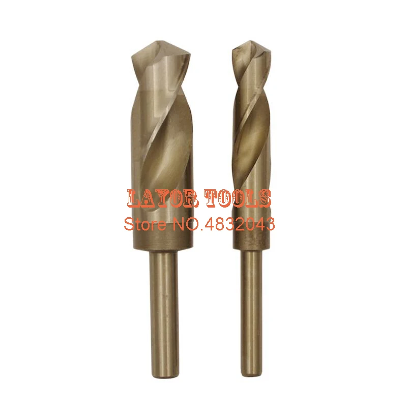 1/2 inch Dia Reduced Shank HSS-CO Twist Drill Bit 14.0mm-30.0mm Blade For Bore Machining (14/15/16/17/18/19/20/22/25/28/30mm)