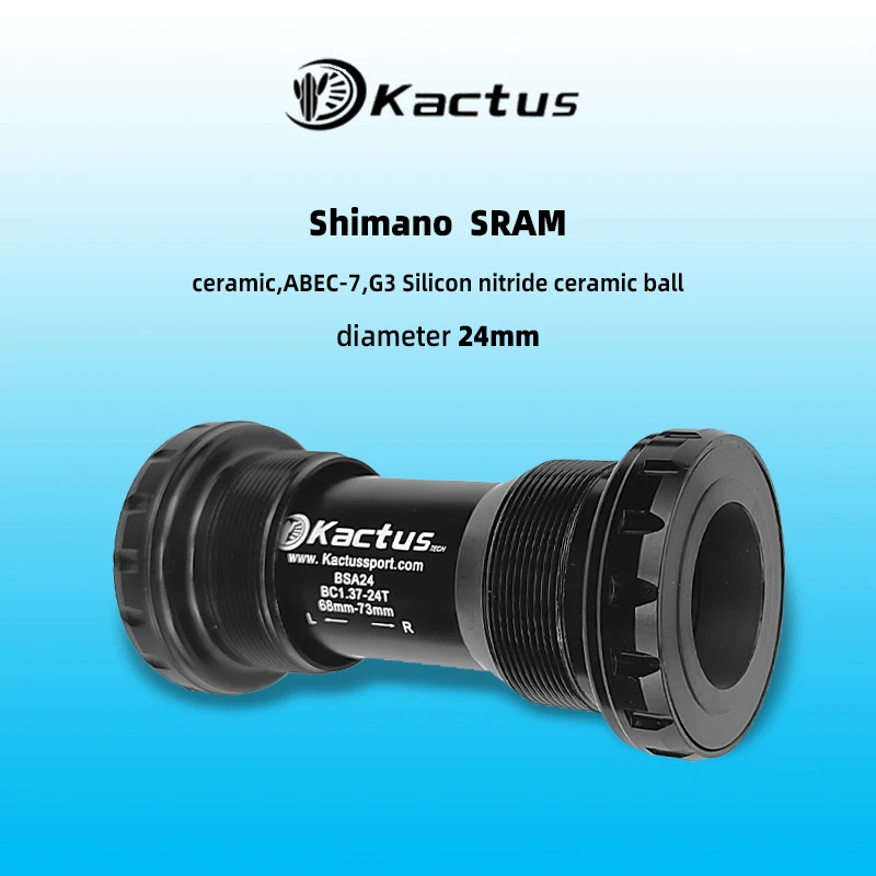 

KACTUS Bike Bottom Ceramic Bearing BSA24 PF4124 BB86 -92 For Shimano SRAM GXP Road MTP Crankset Chainset Shaft Diameter 24-22mm