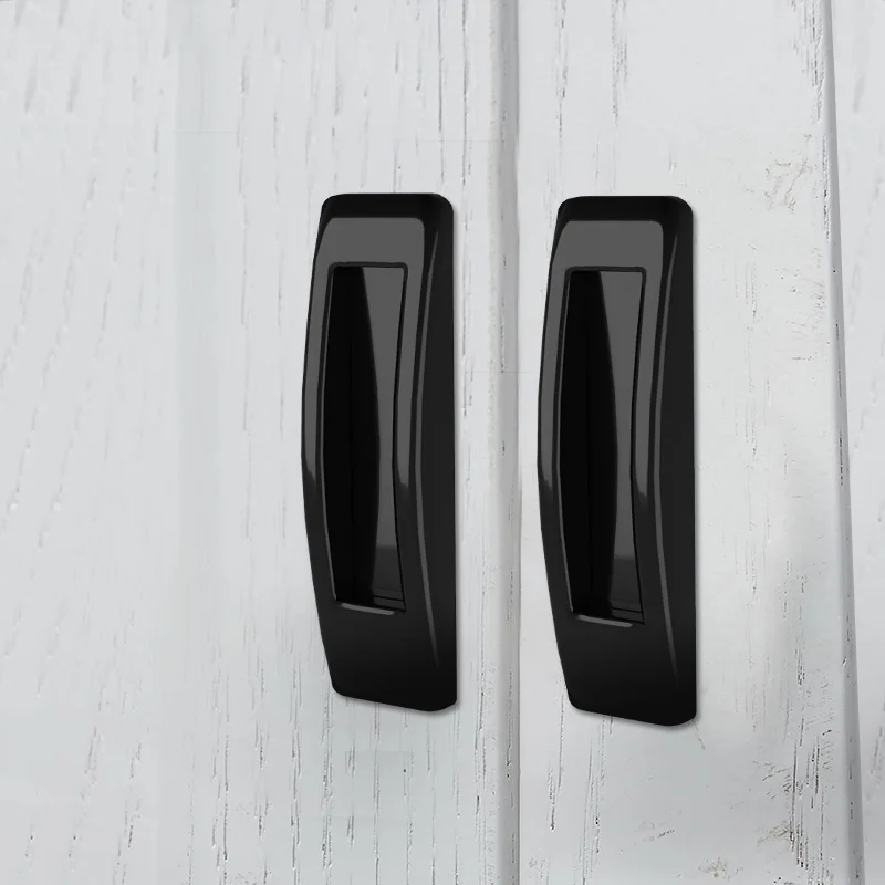 2pcs Paste the open sliding door handles for interior doors glass window cabinet drawer wardrobe Self-adhesive Handle