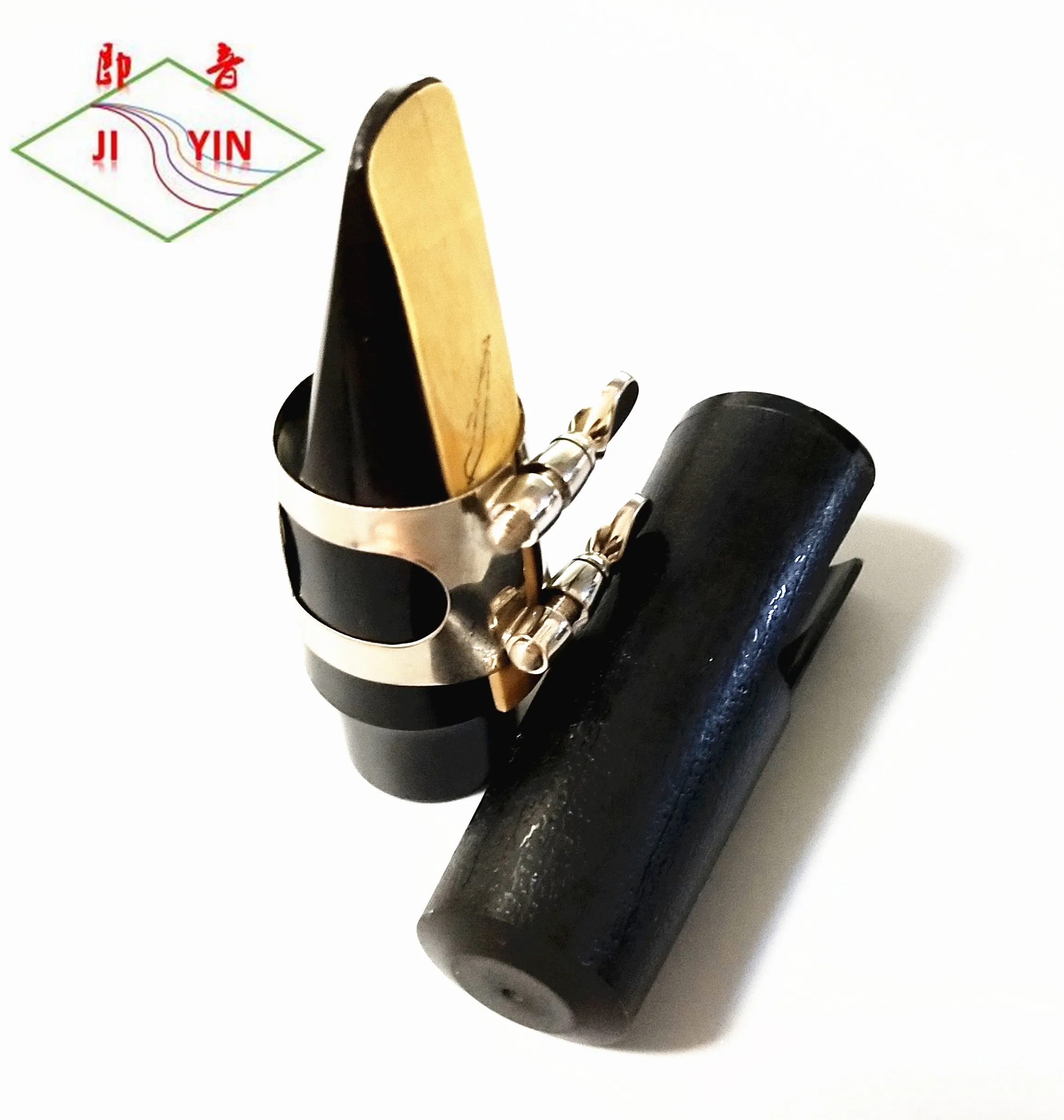 JI YIN 10 sets of high quality Soprano saxophone mouthpieces Embossed flower clip +  caps #7