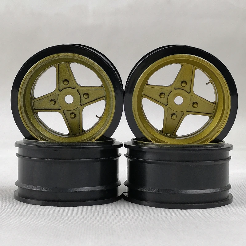 4pcs 6/9mm Offset RC Car 1/10 Scale Plastic Wheels Rims Drift On road Touring Model Hobby