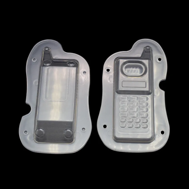 New 3D Cell Phone Chocolate Mold Plastic Transparent Polycarbonate Form for Bakery Cake Decoration Baking Pastry Tools Molds