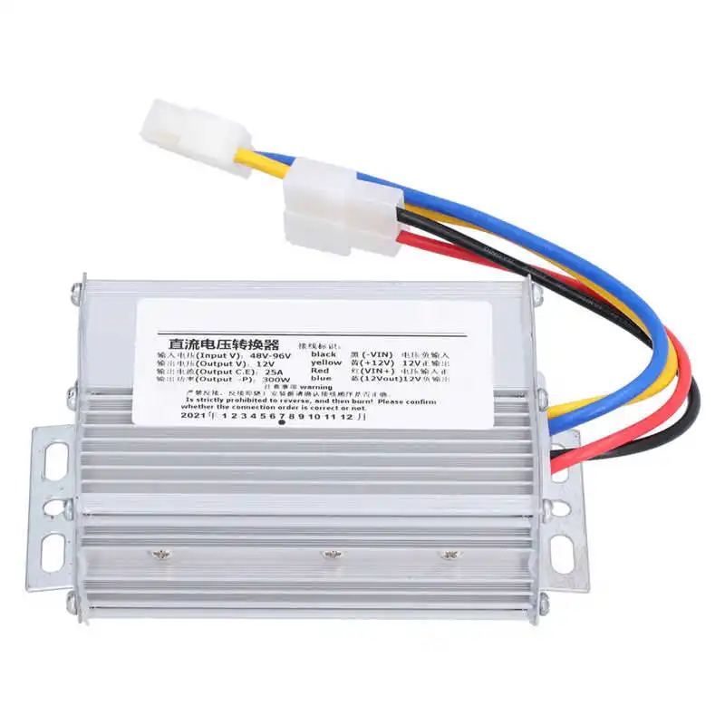 300W 25A DC 48-96V To 12V Voltage Converter Stable Waterproof Efficient Output Power Supply Transformer With Long Service Life