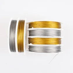 Reuseable Stainless Steel Wire Beading Rope Cord Gold Silver Fishing Thread String For DIY Necklace Bracelets Jewelry Making