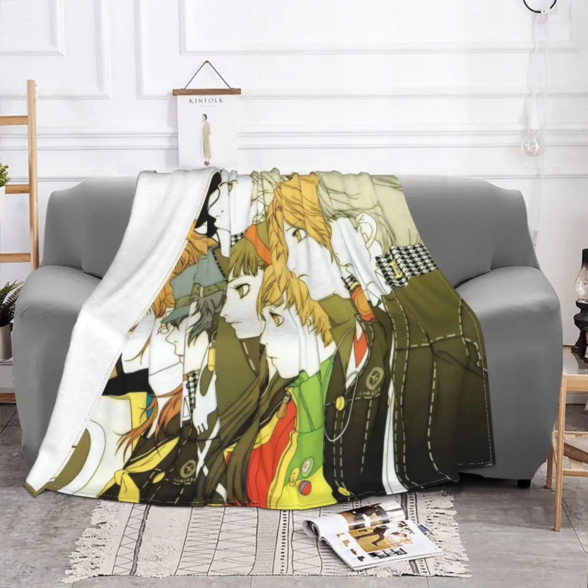 Persona 4 Golden Blankets Fleece Decoration Ultra-Soft Throw Blankets for Bedding Bedroom Plush Thin Quilt