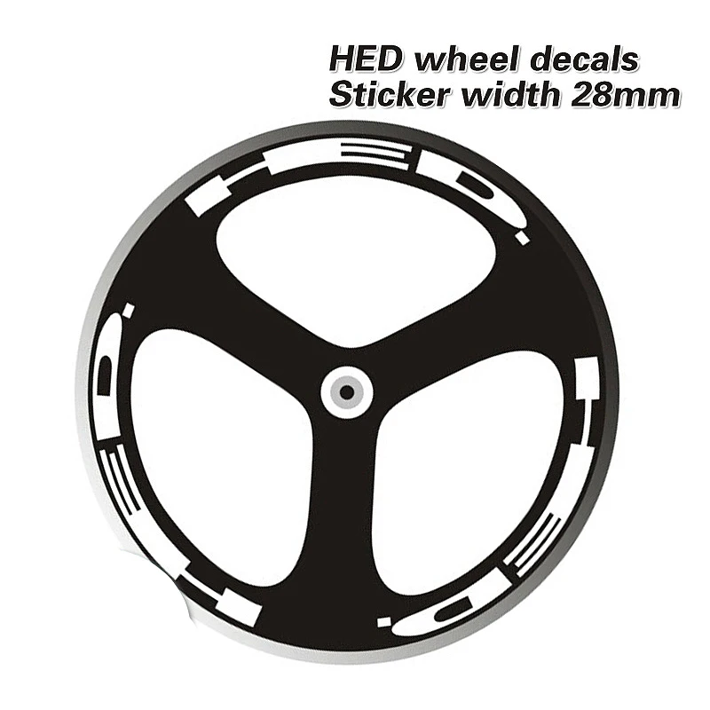 

700C 3 Spokes Wheelset Stickers Dead Flywheel Wheels Decals Sticker Tri Spokes Wheels Decals for Two Wheels Stickers