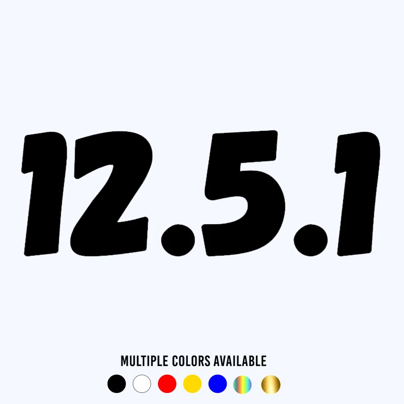 

CK20372# Various Sizes Die-Cut Vinyl Decal 12.5.1 Car Sticker Waterproof Auto Decors on Car Body Bumper Rear Window