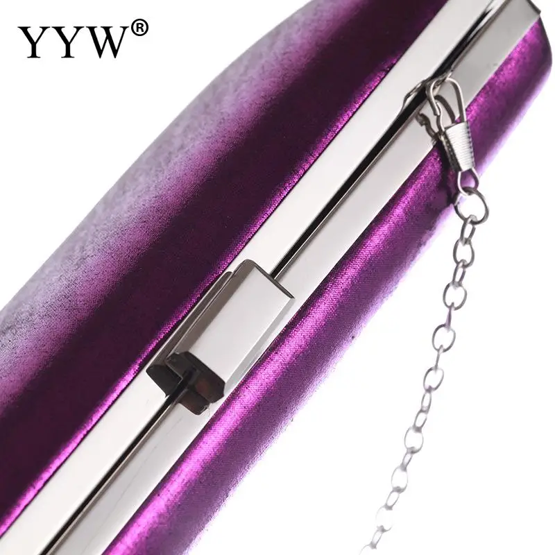 YYW purple Clutch Bag Women Evening Party Handbag Elegant Wedding Purse With Chain Clutch Female Evening sac pochette femme