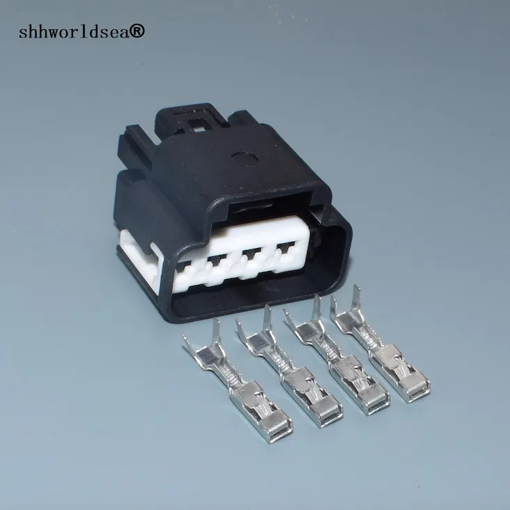 Shhworldsea 2/100Sets 4 pin 2.8mm Auto Electri waterproof harness Electric cable connector plug 15326886