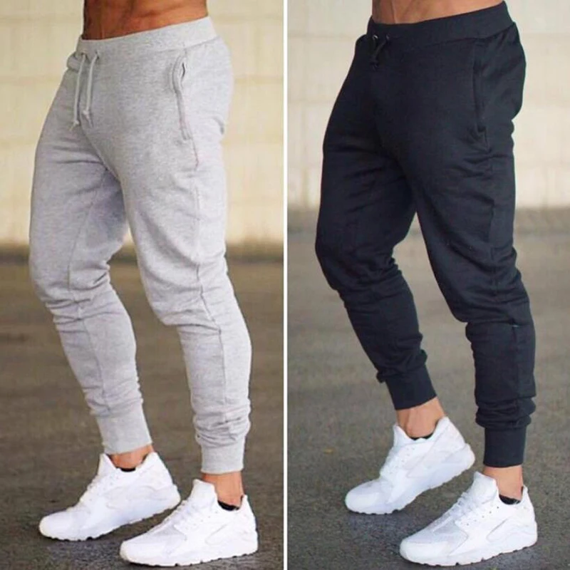 New Autumn joggers pants men Bodybuilding clothing fitness sweatpants cotton Pencil trousers men gym Workout sweat pants