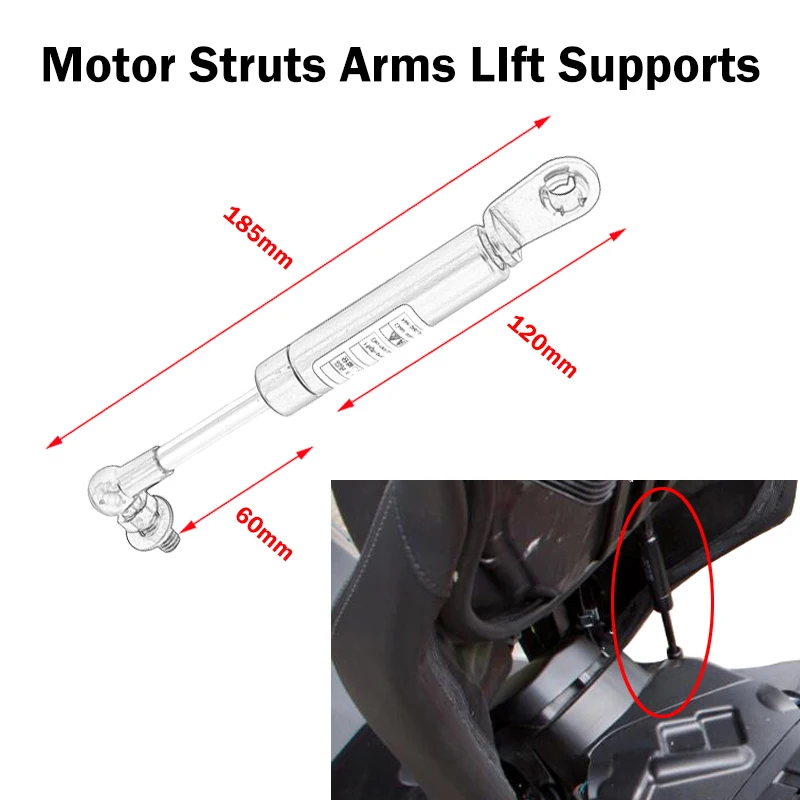 Struts Arms Lift Supports Hydraulic Rod For Yamaha TMAX530  TMAX 530 T-MAX 500 TMAX500 Accessories Shock Absorbers Lift Seat