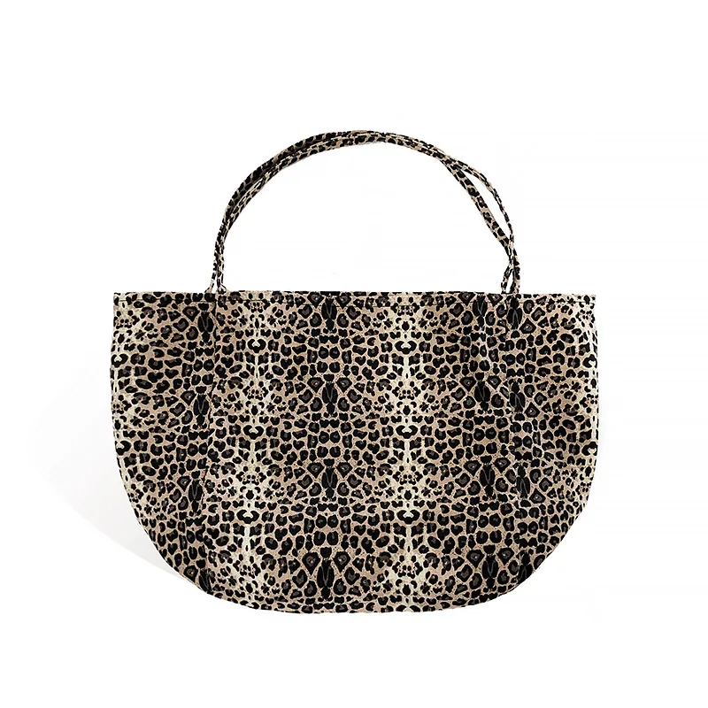 Summer 2020 big HandbagCanvas Messenger Printing Leopard large capacity Shopping Bag Messenger Bag Handle Schouder Bag