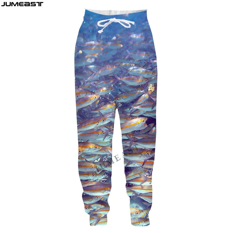 Jumeast Men Women 3D Fish Camouflage Hunting Oversized Streetwear  Casual Long Pants Sweatpants Fashion Spring Autumn Trousers