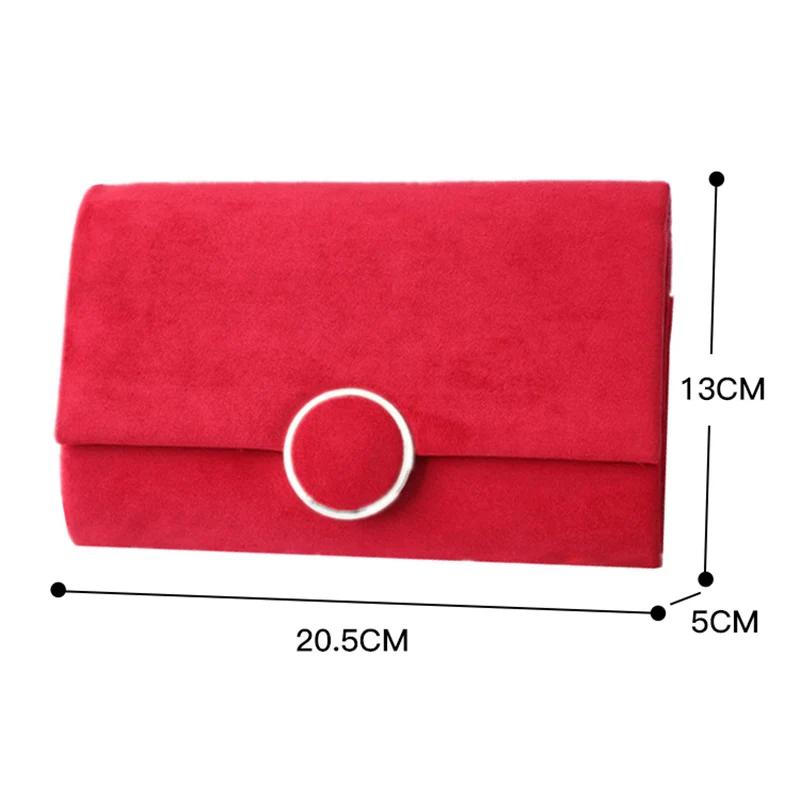 Retro Velvet Evening Bag For Women Small Solid Flap Day Purses And Handbags Wedding Chain Shoulder Bag Dinner Wallet Sac X441H