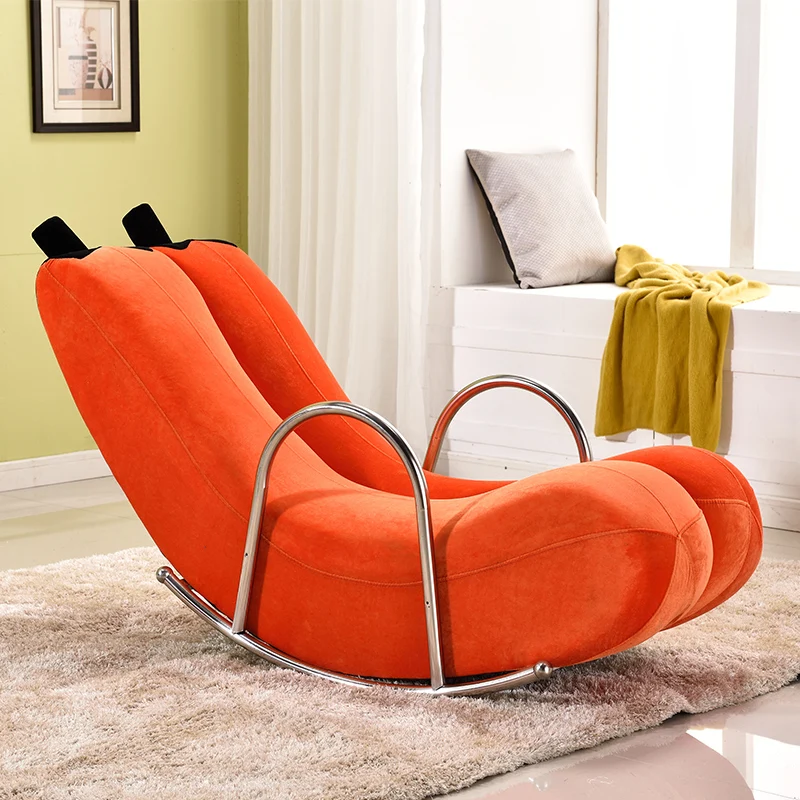 Creative Single Lazy Sofa Banana Recliner Rocking Chair Rocking Chair Personality Cute Bedroom Modern Small Apartment Sofa