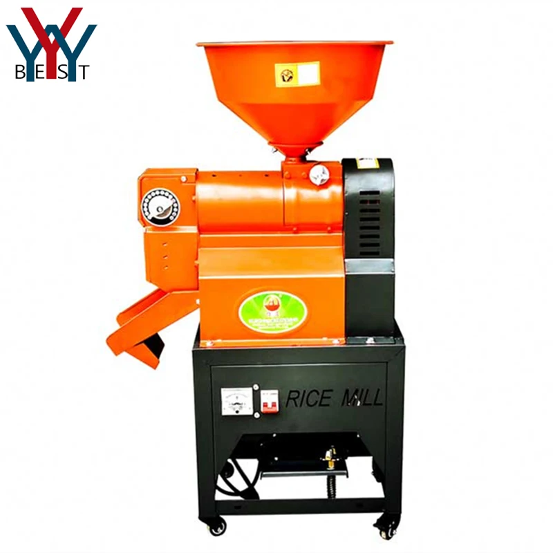 New Type Adjustable Electric White and Brown Rice Husker Huller Sheller Paddy Milling Peeling Machine Household Farm Machinery