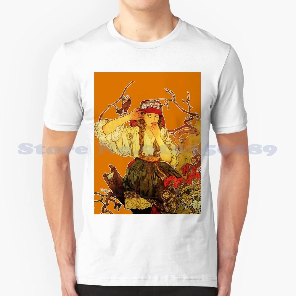 Hd Alphonse Mucha Music : Moravian Teacherschoir Stunning Design Number I ! 100% Cotton T-Shirt Alphonse Mucha Art Nouveau