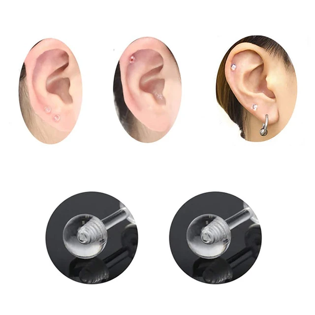 Clear tragus earring outlet