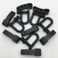 10 Pcs Metal Adjustable Anchor Shackle Emergency Umbrella Rope Buckle Survival Paracord Bracelet Buckle N58B