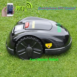 Newest 5th Gerneration DEVVIS Smartphone APP Robot Lawn Mower E1600T With 15.2ah Lithium Battery, GYROSCOPE Navigation Function