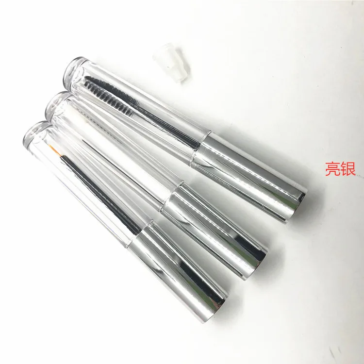 50pcs 3ML Lip glaze/lip gloss tube eyeliner tube mascara tube bright silver matte silver eyelash growth liquid glue empty bottle