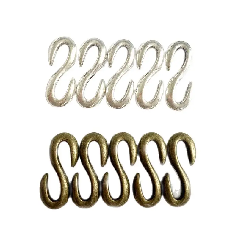 10pcs S Hook Clasp Jewelry For Bracelet Necklace Making Parts DIY Fashion Jewelry Accessories Findings