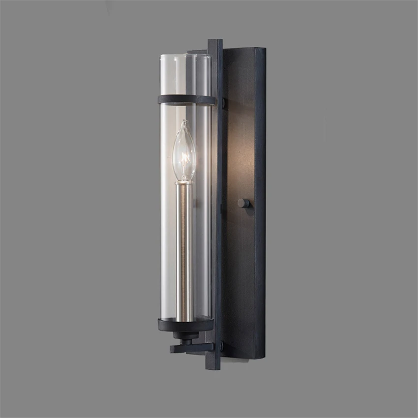 Loft Retro Industrial Candlestick Wall Lamps Bar Corridor American Iron Sconce Wall Lights Aisle Coffee Shop Table Deco Lighting