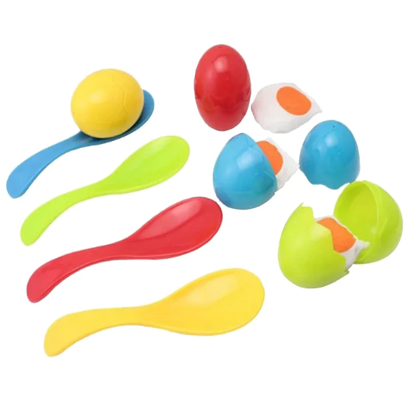 ملعقة توازن البيض ألعاب دعم الرياضة في الهواء الطلق مجموعة التدريب الحسي تدريب التوازن للأطفال لعبة تعليمية متعددة الوظائف #1