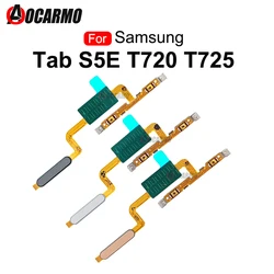 For Samsung Galaxy Tab S5E T725 T720 Power On/Off  Volume Home Button With Fingerprint Sensor Touch ID Flex Cable Repair Parts