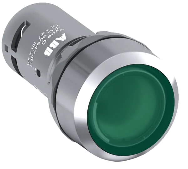 

10 pcs CP2-31G-10 10116178 1SFA619101R3112 Compact Pushbutton - Flush - Green - Illuminated - Chrome metal - 1NO