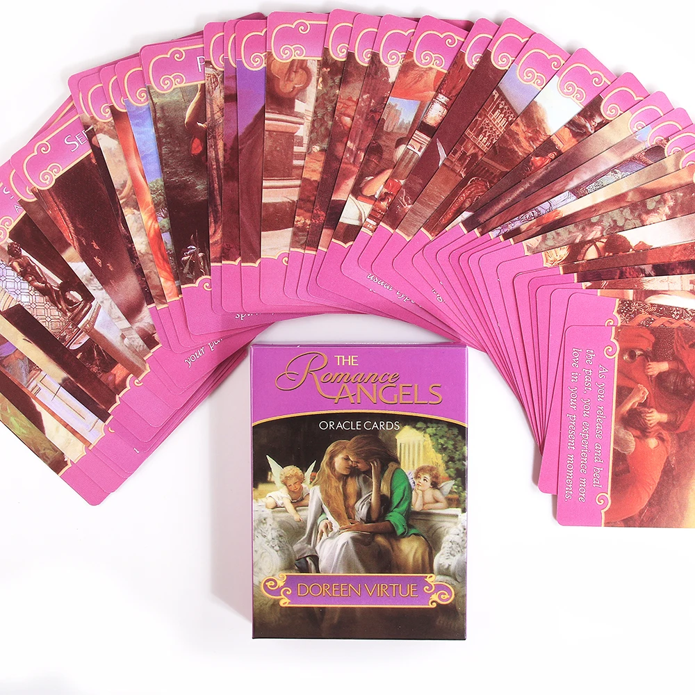 The Romance Angels Tarot Oracle Cards Deck|The 44 Romance Angel Oracle Cards by Doreen Virtue Rare Out of Print Game Board Toy