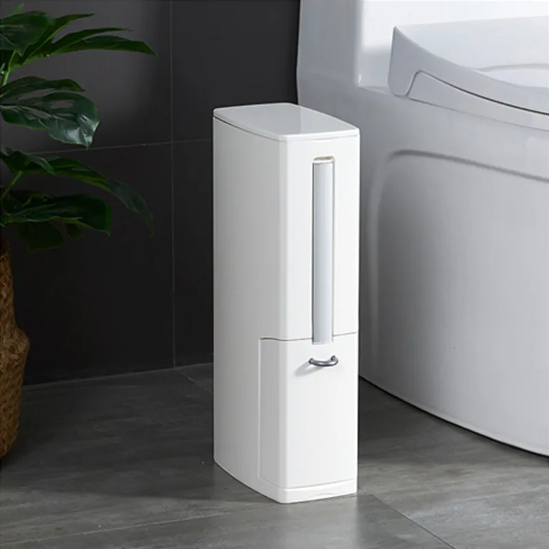 Multifunction ห้องน้ำตู้ถังขยะพลาสติกชุดแปรงห้องน้ำ Waste Bin Dustbin ถังขยะถังขยะกระเป๋า